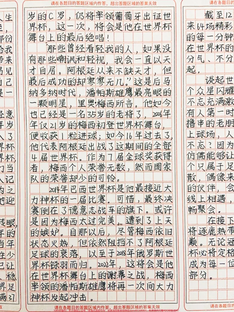 《关于震撼人心的世界杯文章《光阴里有故事,足球里看人生》#作文#图文伙伴计划#qunju888.com图文来了_最新小学1-9年级各科+幼升小+综合类学习资源汇总包》第2页预览