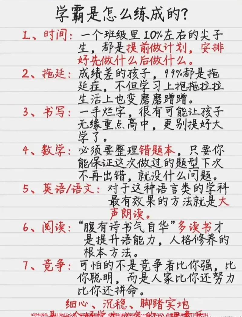 《看看别人家的孩子是怎么养成好习惯，成为学霸的#家长必读_最新小学1-9年级各科+幼升小+综合类学习资源汇总包_价值20万元！最新小学1-9年级各科+幼升小+综合类学习资源汇总包》第1页预览