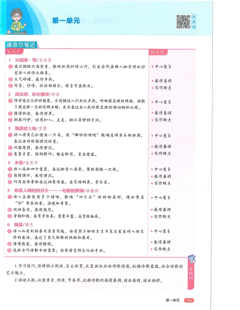 《53-初中同步-9上-语文人教版全解版_初中全科知识点总结和试卷_赠送习题试卷_初中3年学习辅助资料_1、初中学习资料_24秋试卷_2025版《53•初中同步》上册全科》第5页预览