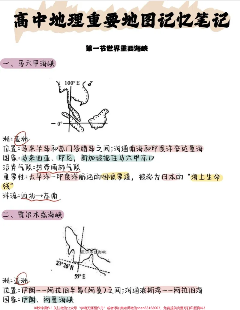 《吃透这些地理稳上90!地理不好的同学刷到了就背一下吧#地理#高中地理#知识点总结#每天跟我涨知识#图文伙伴计划_最新小学1-9年级各科+幼升小+综合类学习资源汇总包》第1页预览