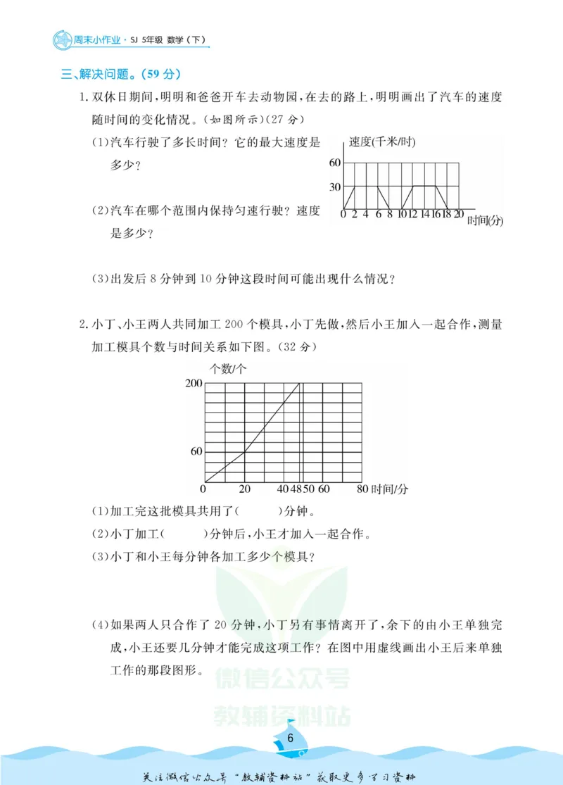 《黄冈名卷五年级下册数学苏教版周末小作业(1)_07.小学语文、英语、数学专区_1~6年级全册黄冈名卷_5年级黄冈名卷_下册数学》第9页预览