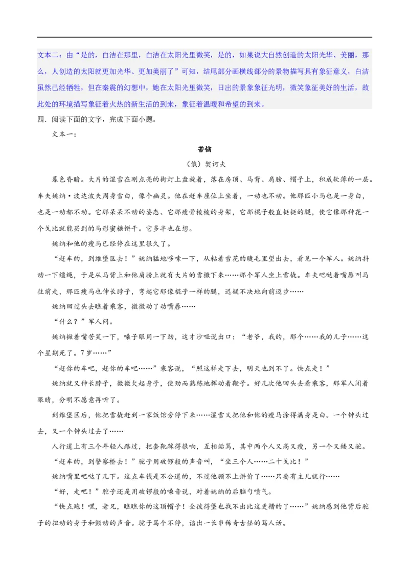 《专题09读懂小说的环境（练习）-2024年高考语文二轮复习讲练测（新教材新高考）(解析版)(1)_初高中资料库_高中资料库（转存避免链接过期失效）_高中语文》第8页预览