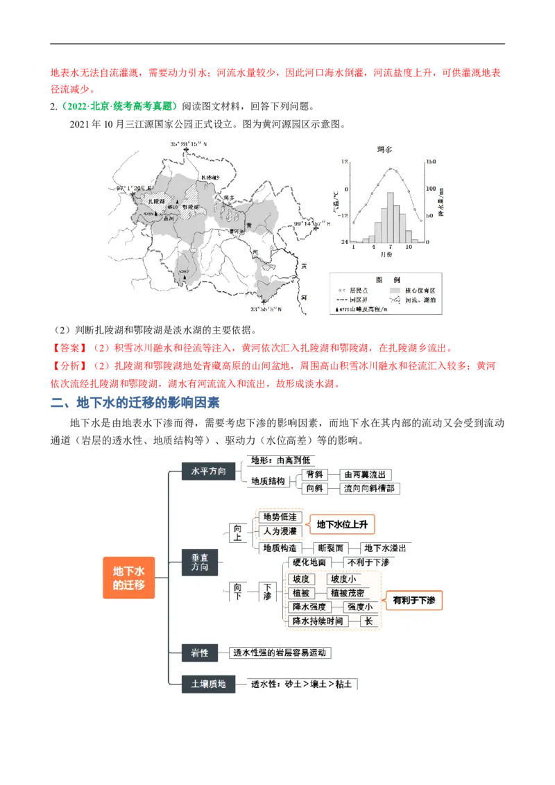 《专题15水循环与水量平衡及陆地径流空间迁移的解题思路（解析版）_初高中资料库_高中资料库（转存避免链接过期失效）_高中地理》第4页预览