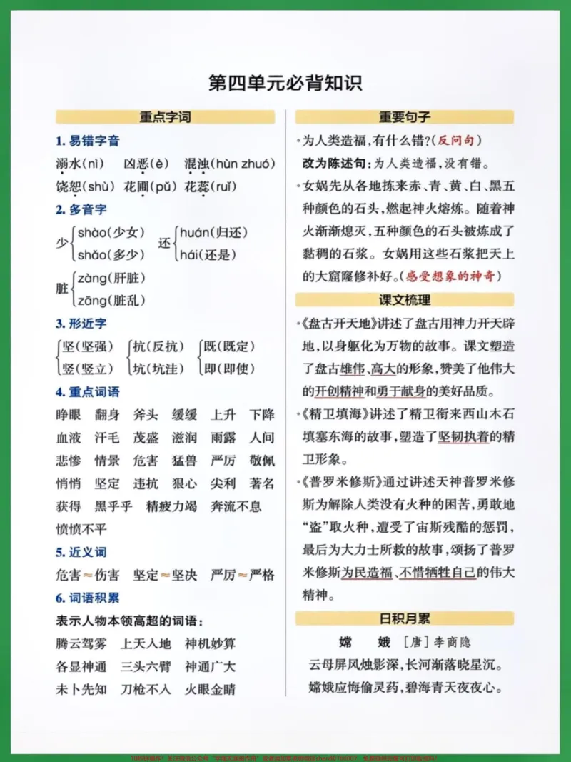 《四年级语文上册必背知识点。#关注我持续更新小学知识#知识点总结#暑假预习#小学语文必考知识点盘点#小学语文@qunju888.com小助手@qunju888.com创作者中心@qunju888.com热点宝@qunju888.com来客官方助推官》第4页预览