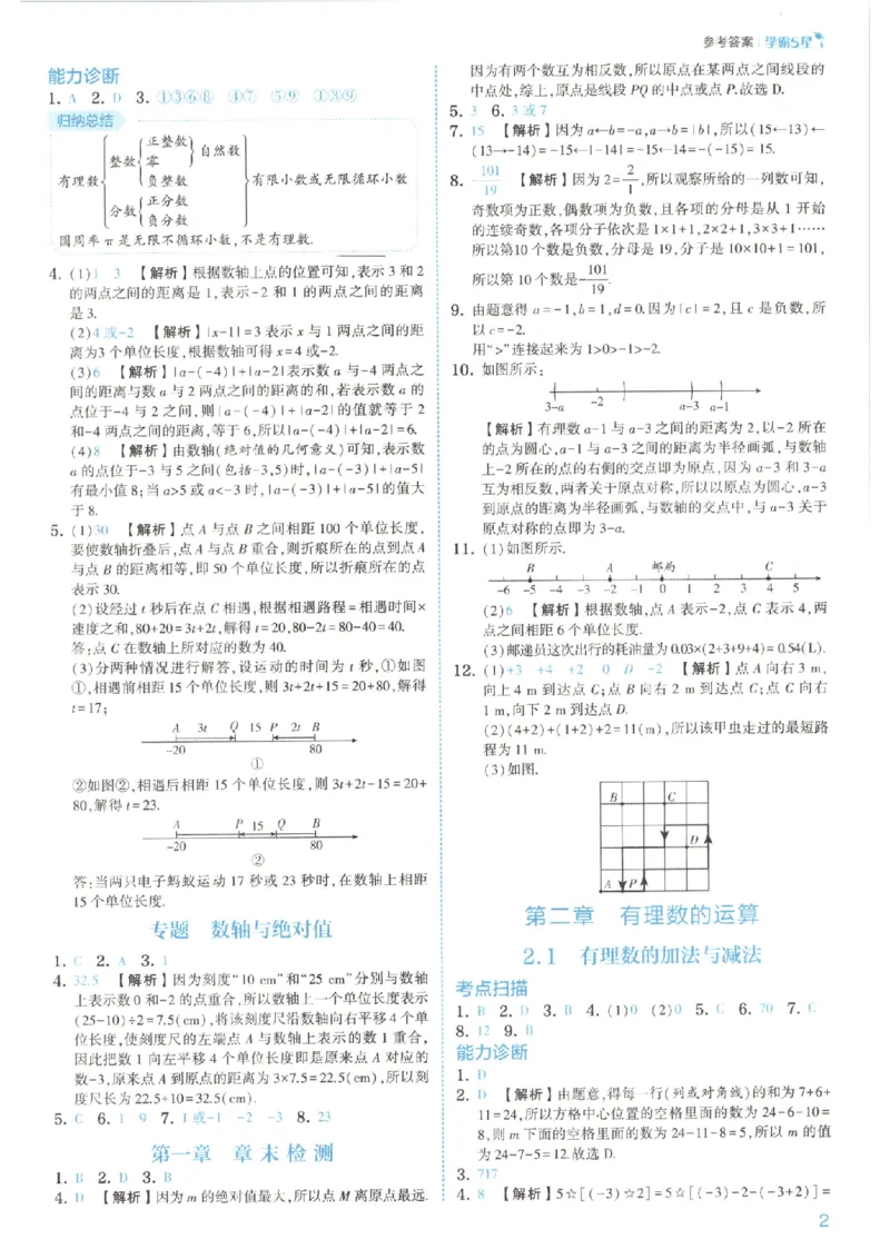 《答案_2026秋初中教辅合集_2027经纶学霸_2027《经纶学霸•5星学霸同步培优》7上数学（人教版）》第5页预览