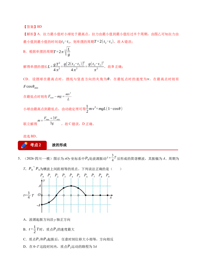 《专题10机械振动与机械波（5大考点）（四川专用）（教师版）_高考一二三轮复习_物理_2027年高考物理专项更新中_2026年高考物理一模试题分类汇编（四川专用）-G175_2026版》第5页预览