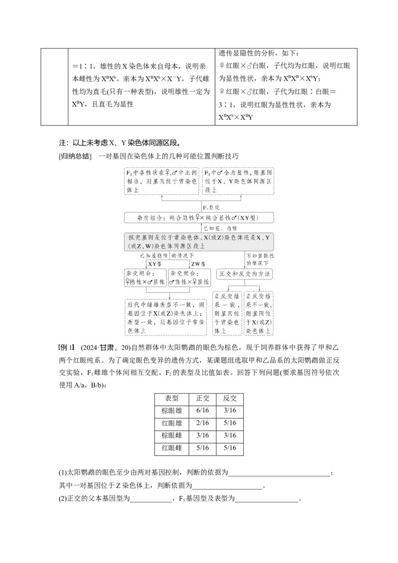 《第一部分　专题四　热点聚焦2　基因定位类问题分析(1)_2026版高中《二三轮复习+冲刺复习》_教师用书Word版文档_第一部分　专题复习》第2页预览