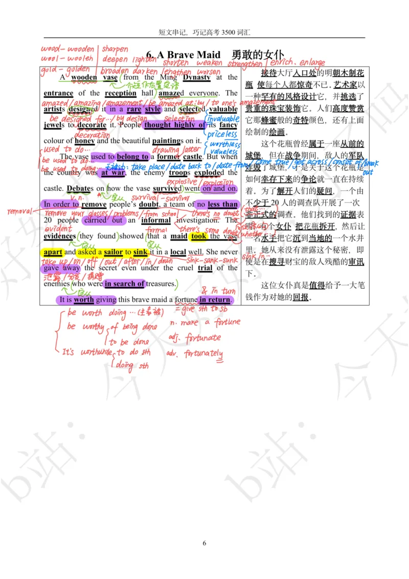 《40篇文章巧记高考3500词汇（笔记版）_初高中资料库_高中资料库（转存避免链接过期失效）_高中英语》第6页预览