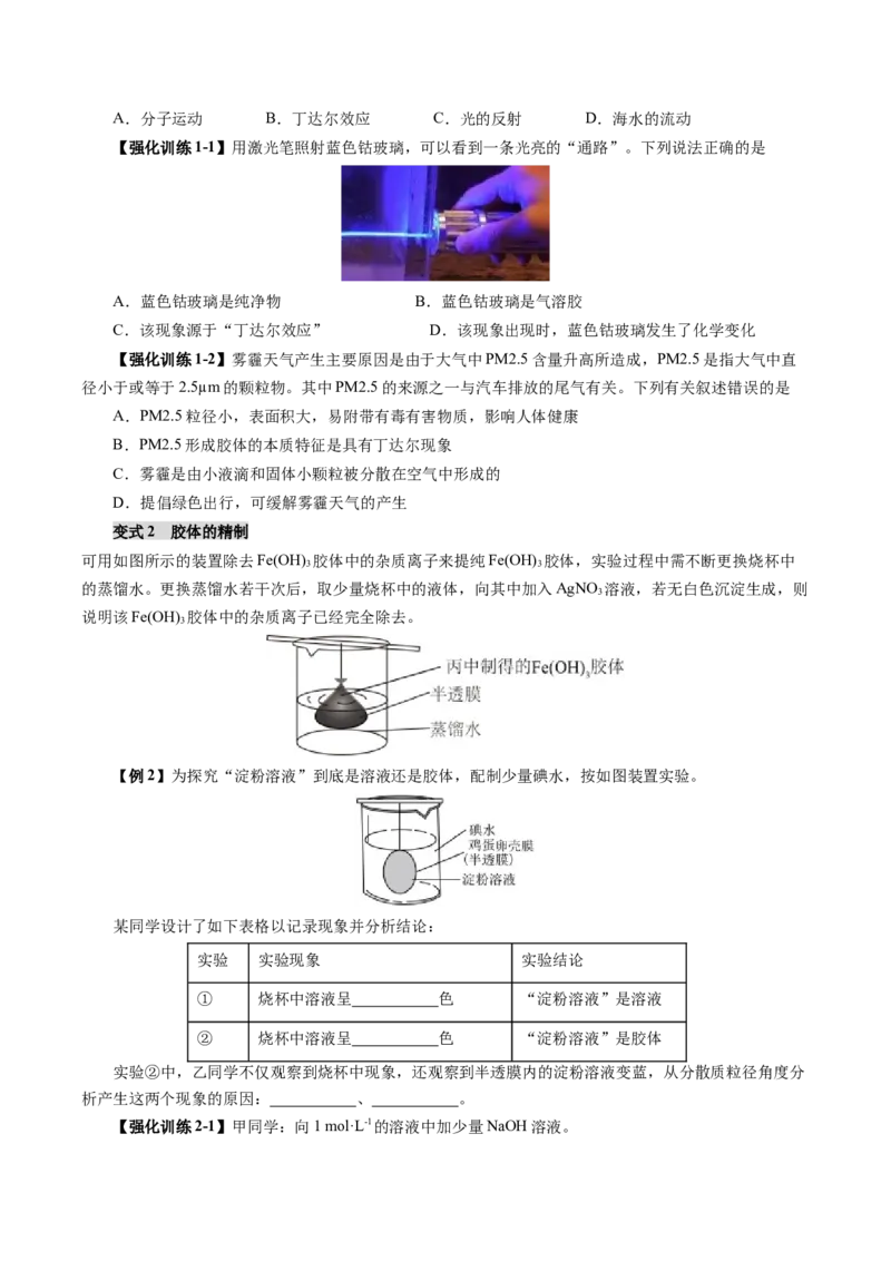 《专题01化学基本概念（学生版）_高考一二三轮复习_化学_2026年高考化学一轮_2026年高考化学一轮复习讲义+练习+课件（新教材新高考）-G55_2026版_第十章化学实验基础与探究》第3页预览