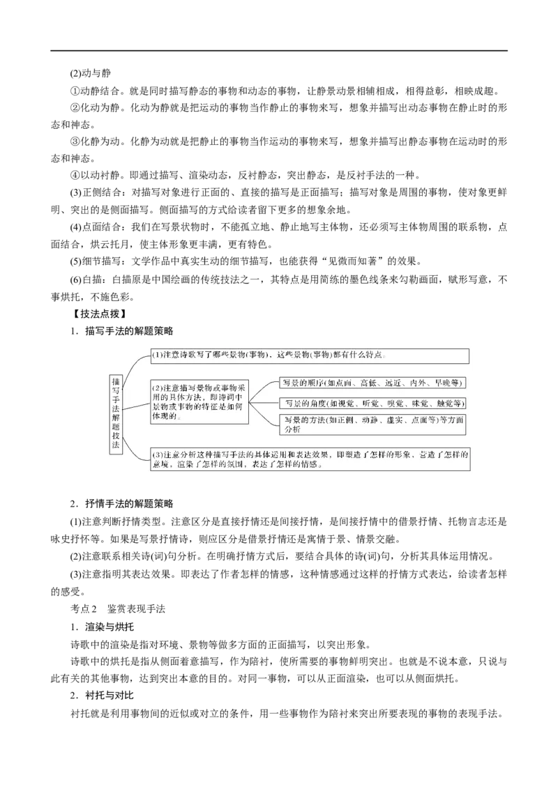 《专题22鉴赏古代诗歌的表达技巧（讲义）-2024年高考语文二轮复习讲练测（新教材新高考）(1)_初高中资料库_高中资料库（转存避免链接过期失效）_高中语文》第4页预览