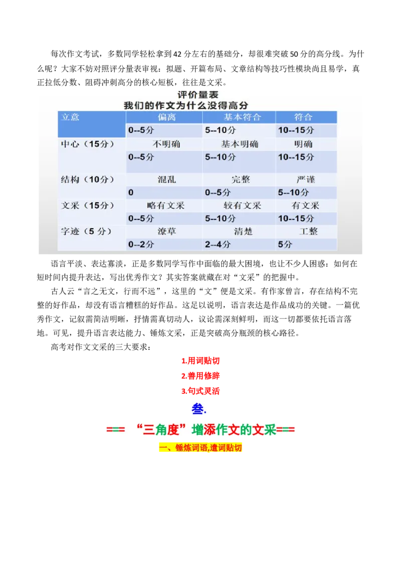 《专题09解锁考场作文“文采buff”（三大技巧，提升文采）_高考一二三轮复习_语文_2026年-语文专项复习_2026年高考语文议论文写作秘籍-G391_资料》第3页预览