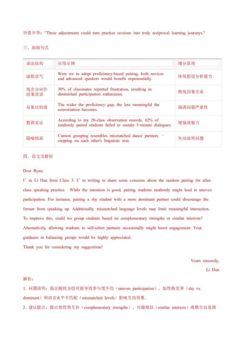 《专题01建议信（教师版）_高考一二三轮复习_英语_2026年-英语高考专项复习_2026年高考英语考前必背写作模板&素材-G435_资料》第6页预览