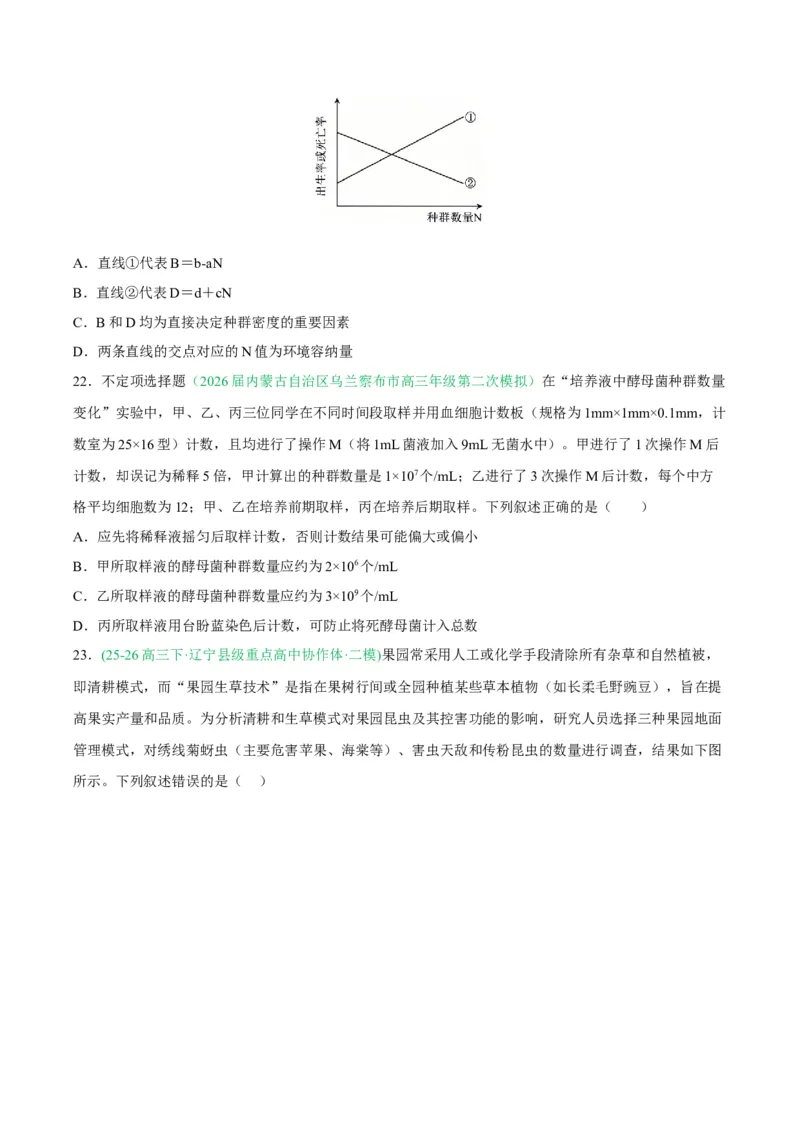《专题09生物与环境（4大考点）（学生版）(1)_高考一二三轮复习_生物_2027年高考生物专项_2026年高考生物二模试题分类汇编（黑吉辽蒙专用）-G295_2026版》第8页预览