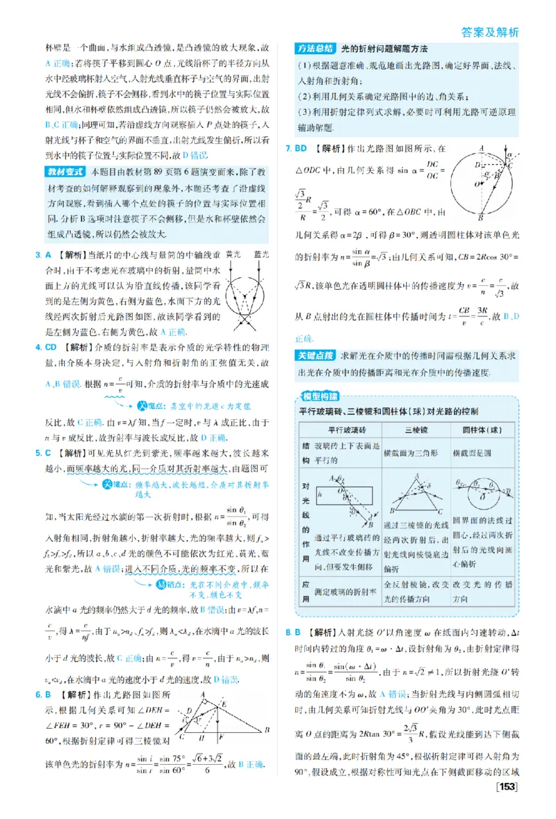 《第四章光——题型专练二实验专练_2027高中必刷题_必刷题2027_2027高一高二必刷题_物理_10、物理人教选择性必修1必刷题27_物理选择性必修1_图书答案》第2页预览