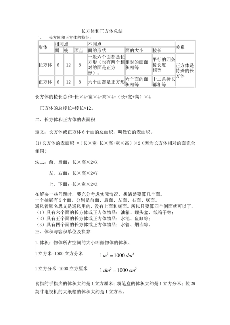 《长方体和正方体知识点总结_26春小学语数英道科各版本《课件+教案》_26春各版本数学《课件+教案》1-6年级下册_26春青岛版数学1-6年级下册教案课件PPT_青岛版数学五年级下册（26春）》第1页预览