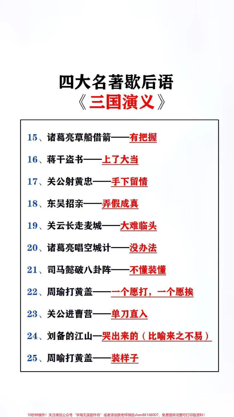 《四大名捕歇后语,父母替孩子保存吧#学习#歇后语_最新小学1-9年级各科+幼升小+综合类学习资源汇总包_价值20万元!最新小学1-9年级各科+幼升小+综合类学习资源汇总包》第2页预览