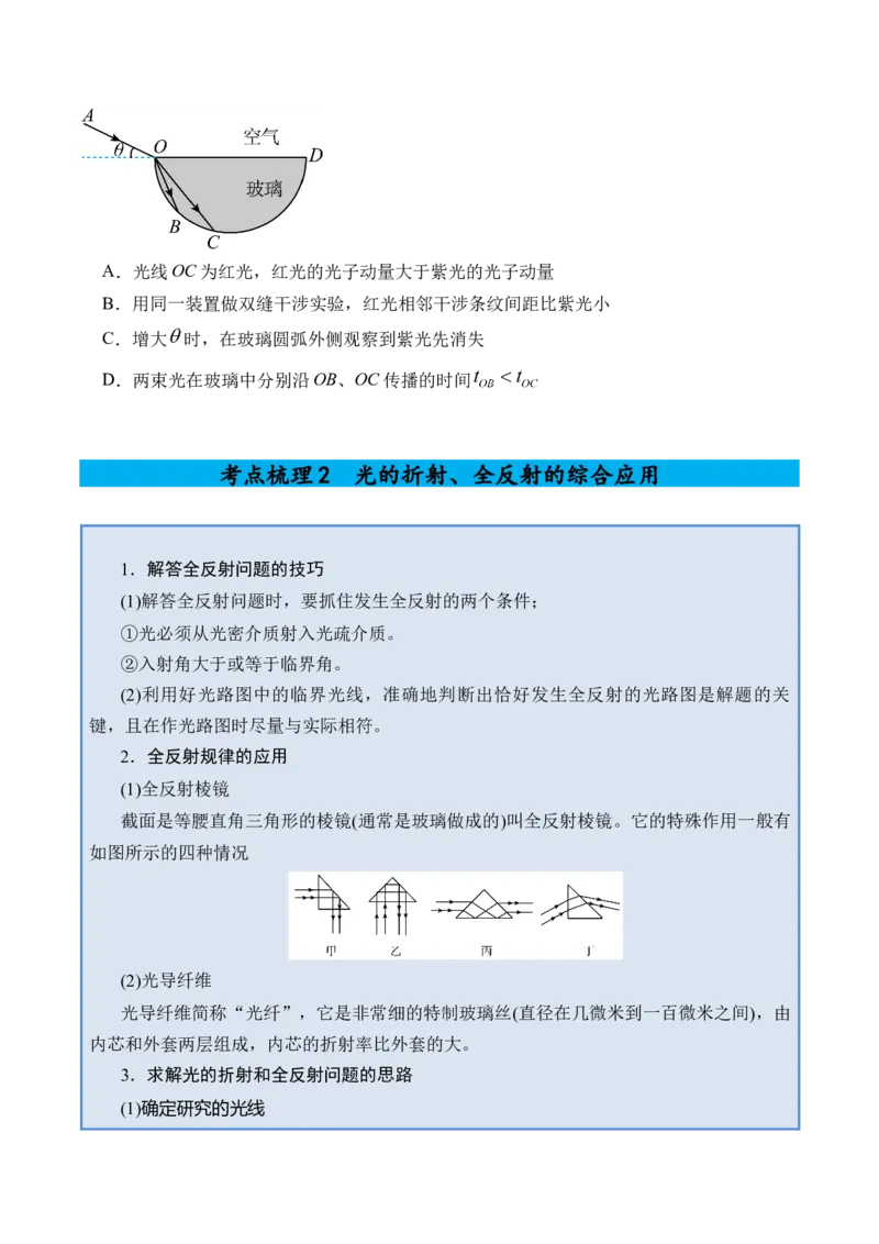 《专题35光学-（精讲）高考母题一题三练（学生版）_高考一二三轮复习_物理_2026年-物理高考专项复习_2026年高考物理复习高考母题一题三练-G433_资料》第4页预览