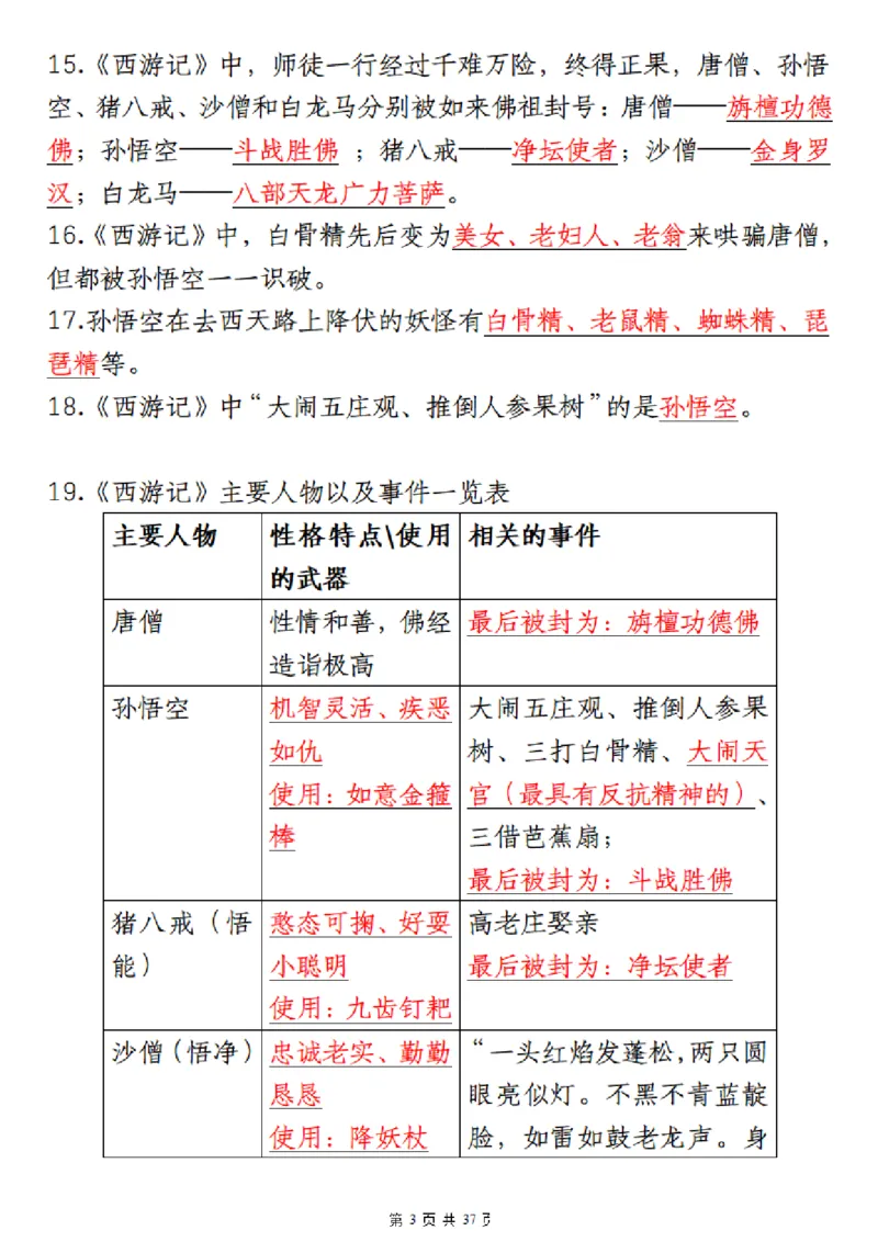 《❀四大名著五年级下册语文寒假晨读四大名著_5年级下册同步教辅_5下语文_五下语文重点必背资料》第3页预览