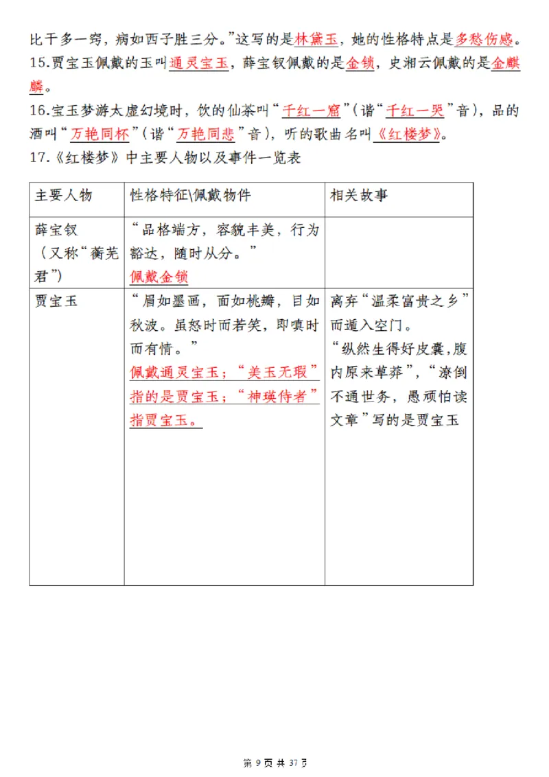 《❀四大名著五年级下册语文寒假晨读四大名著_5年级下册同步教辅_5下语文_五下语文重点必背资料》第9页预览