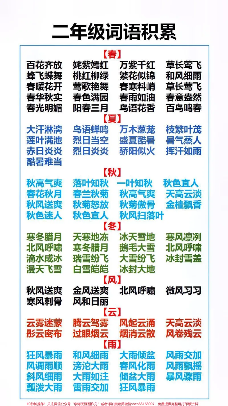 《词语积累替孩子保存起来吧#词语#词语积累_最新小学1-9年级各科+幼升小+综合类学习资源汇总包_价值20万元！最新小学1-9年级各科+幼升小+综合类学习资源汇总包》第1页预览