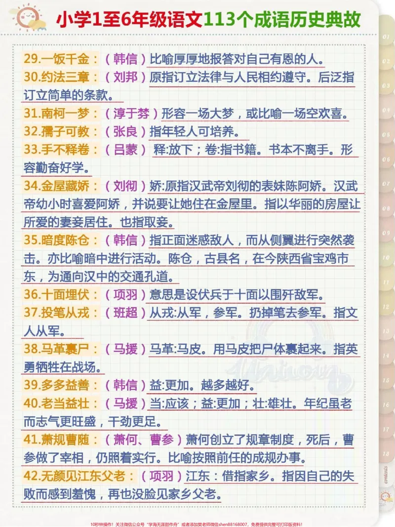 《小学语文成语历史典故#小学语文_最新小学1-9年级各科+幼升小+综合类学习资源汇总包_价值20万元!最新小学1-9年级各科+幼升小+综合类学习资源汇总包》第3页预览