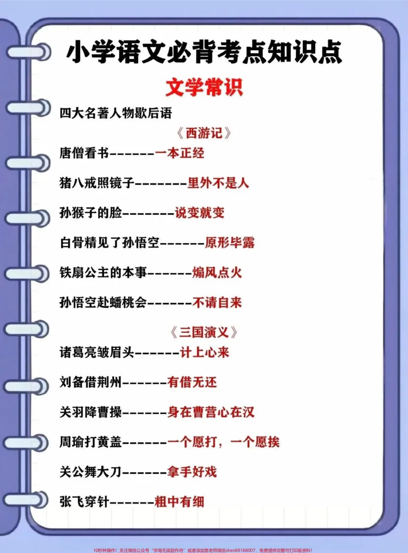《这些都是语文书里没有,但是经常考到的常识,家长收藏给孩子背记#小学语文#知识点总结_最新小学1-9年级各科+幼升小+综合类学习资源汇总包_综合类一线老师整理版资源(全网独家)》第3页预览