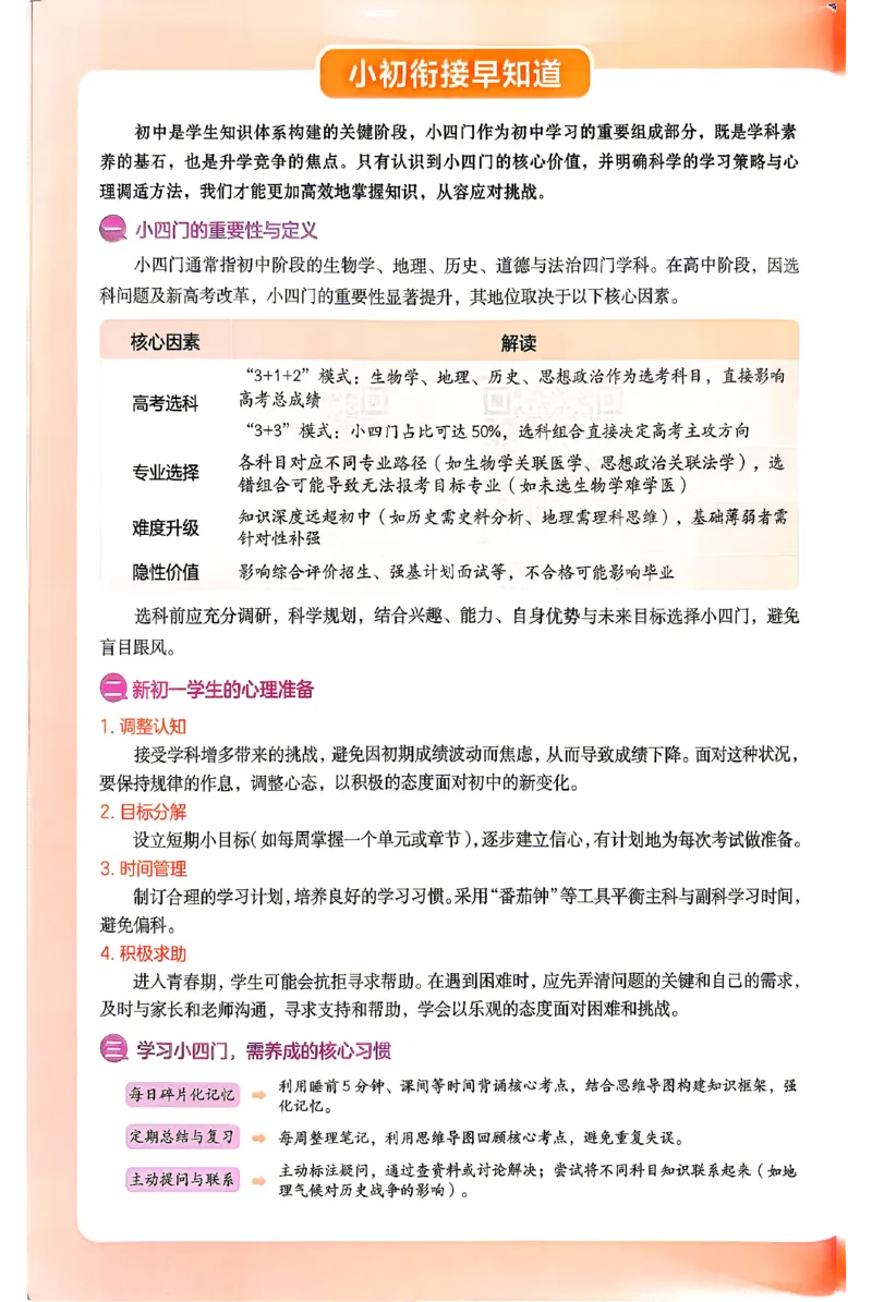 《2026秋《一本•预备新初一》小四门_2027版初中《一本预备新初一》小四门》第3页预览
