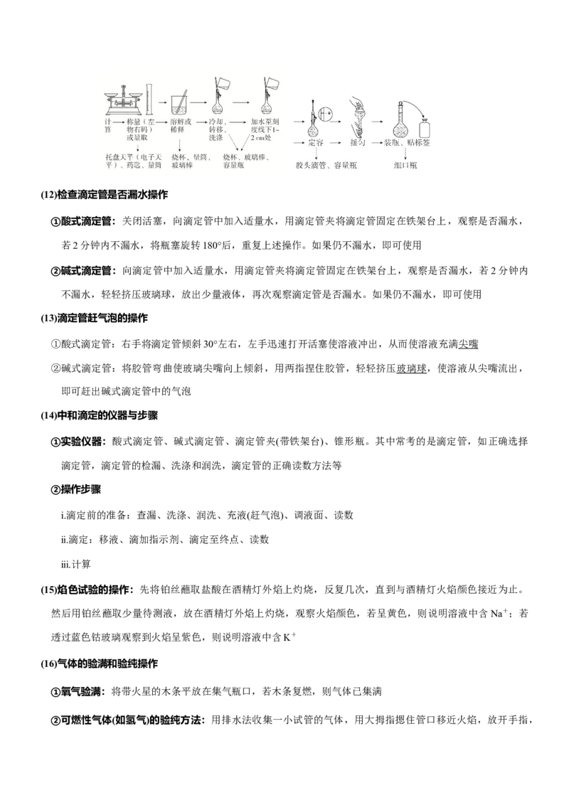 《专题33直叙型化学实验基本操作判断（知识点+模拟及高考真题+答案解析）_高考一二三轮复习_化学_2026年-化学高考二轮复习》第7页预览