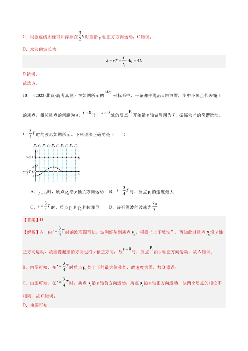 《专题33机械波（一）（解析版）-十年（2014-2023）高考物理真题分项汇编（全国通用）_初高中资料库_高中资料库（转存避免链接过期失效）_高中物理》第8页预览