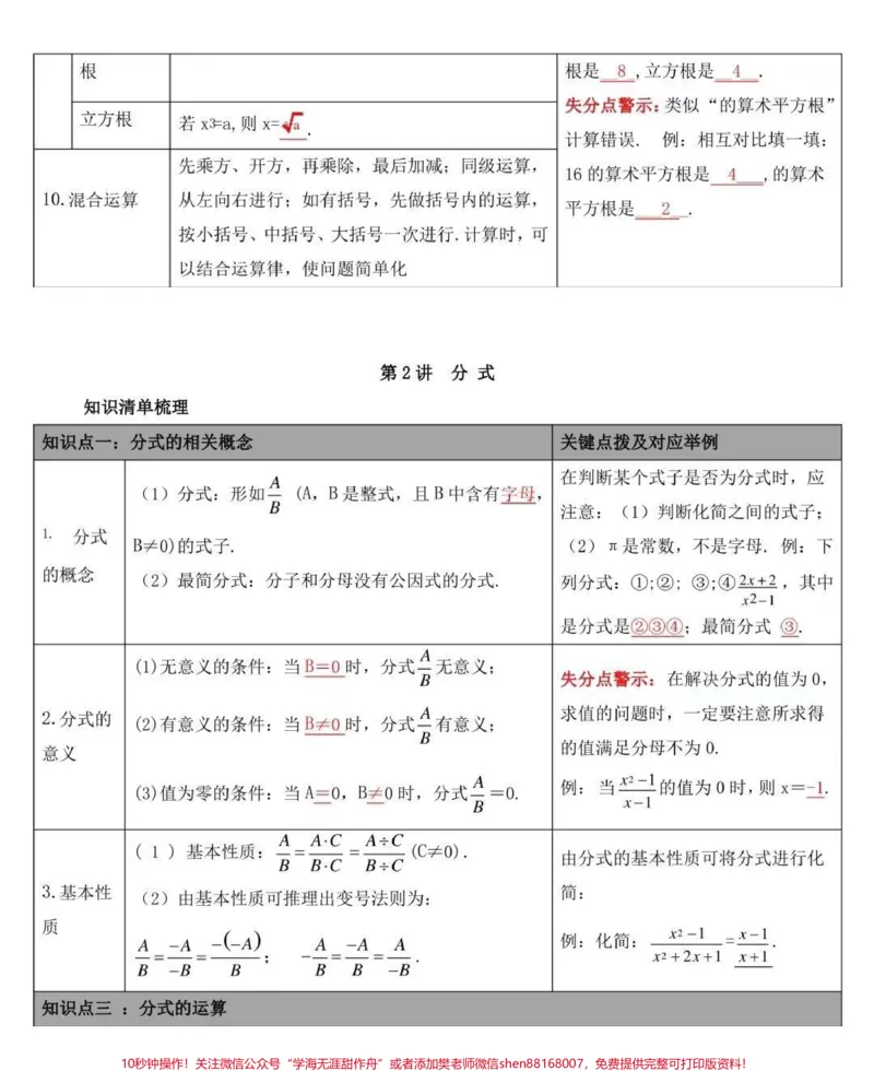 《刷到这个代表你的数学成绩要好起来了，分享给你数学不好的朋友#初中数学#数学#知识点总结#图文伙伴计划#qunju888.com图文来了_最新小学1-9年级各科+幼升小+综合类学习资源汇总包》第3页预览