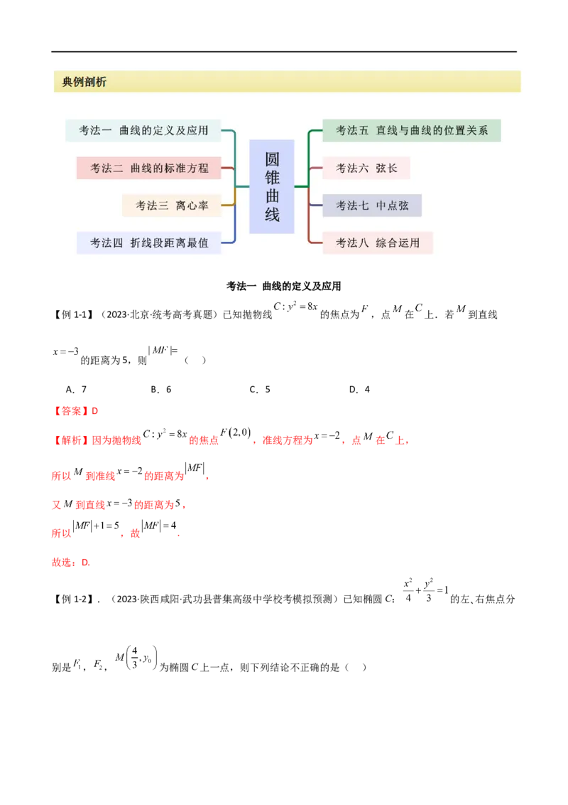 《专题14圆锥曲线（选填题8种考法）（解析版）_初高中资料库_高中资料库（转存避免链接过期失效）_高中数学》第2页预览