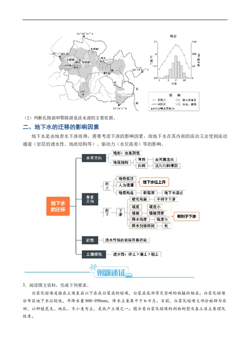 《专题15水循环与水量平衡及陆地径流空间迁移的解题思路（原卷版）_初高中资料库_高中资料库（转存避免链接过期失效）_高中地理》第4页预览