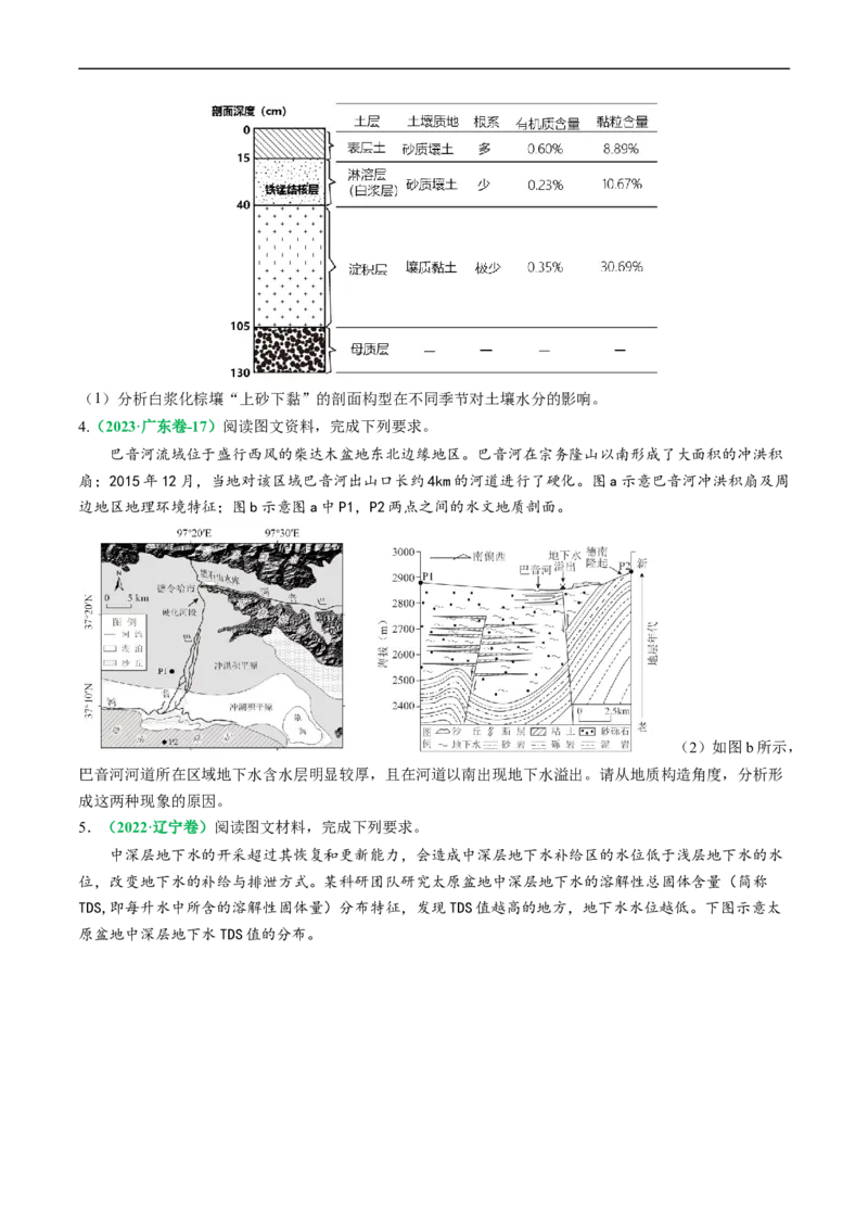 《专题15水循环与水量平衡及陆地径流空间迁移的解题思路（原卷版）_初高中资料库_高中资料库（转存避免链接过期失效）_高中地理》第5页预览