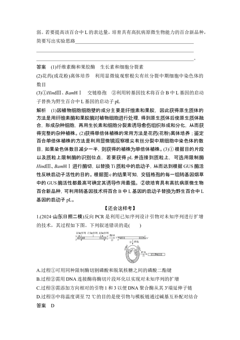 《课时2赋予生物新的遗传特性的基因工程(1)_2026版高中《二三轮复习+冲刺复习》_另附1套Word版题库_第一篇　大概念专题突破_大概念八利用生物技术与工程生产对人类有用的产品》第5页预览