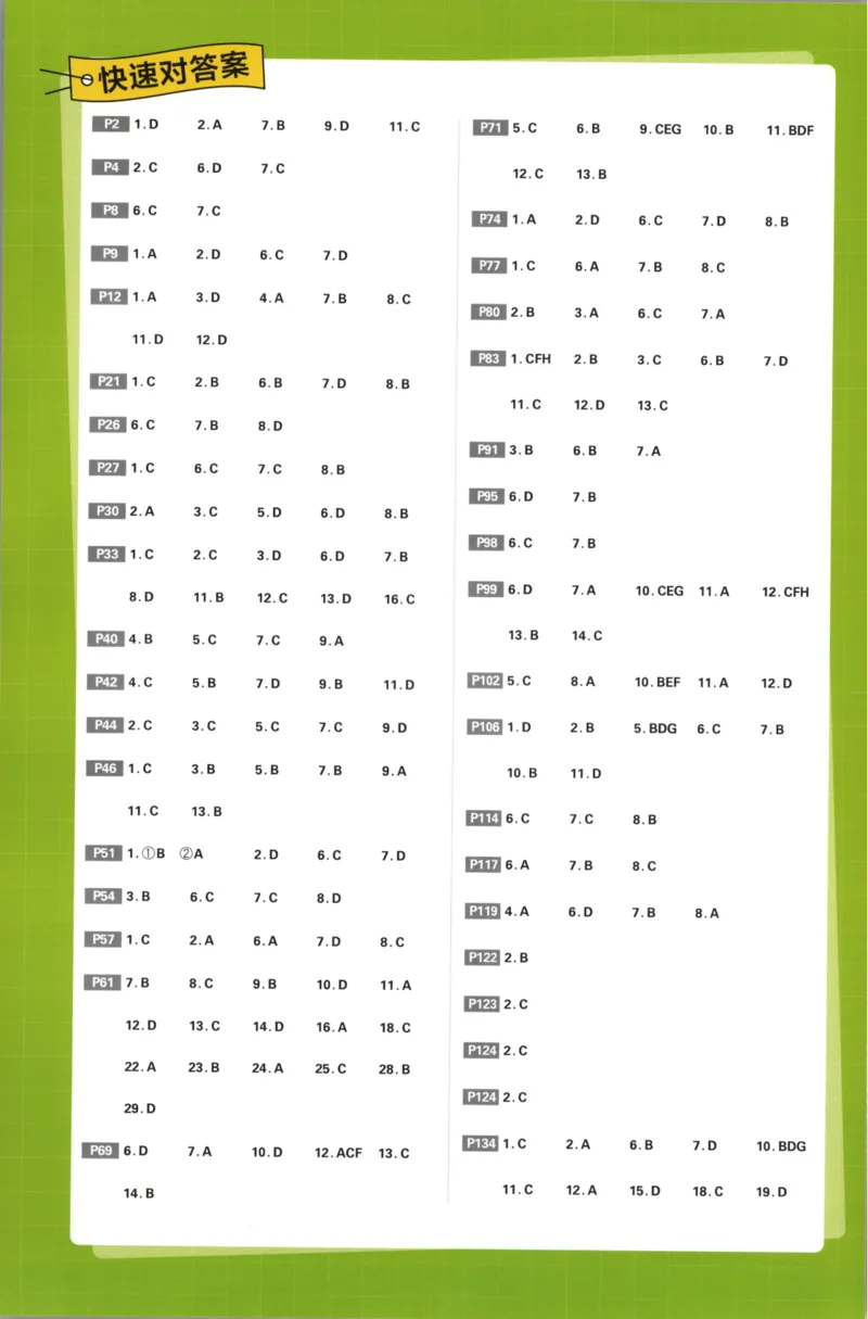 《答案语文_2027高中必刷题_必刷题2027_2027高一高二必刷题_语文_2027高中必刷题语文（必修一人教）》第2页预览