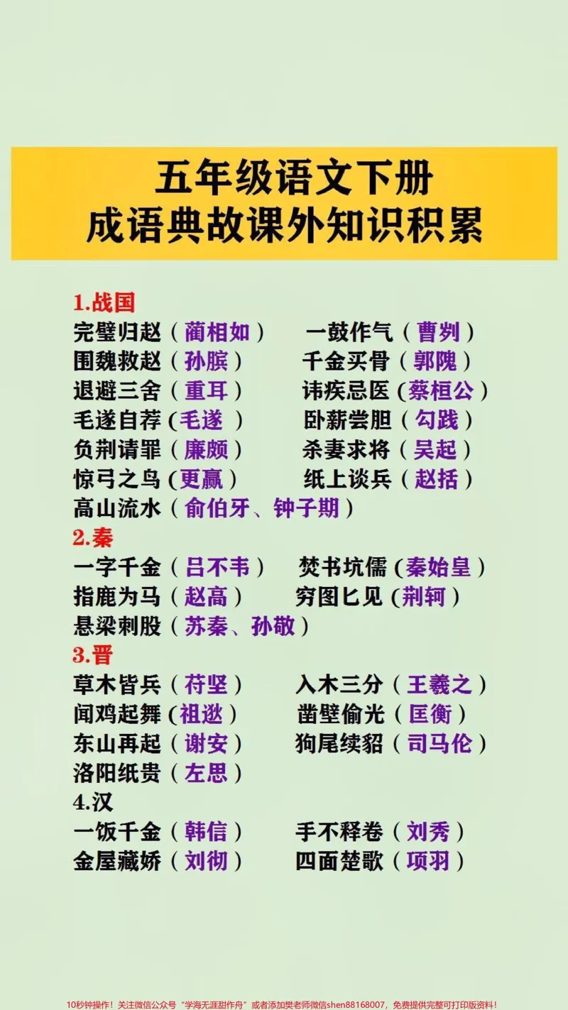 《成语典故课外积累#词语积累_最新小学1-9年级各科+幼升小+综合类学习资源汇总包_价值20万元！最新小学1-9年级各科+幼升小+综合类学习资源汇总包_综合类一线老师整理版资源（全网独家）》第1页预览