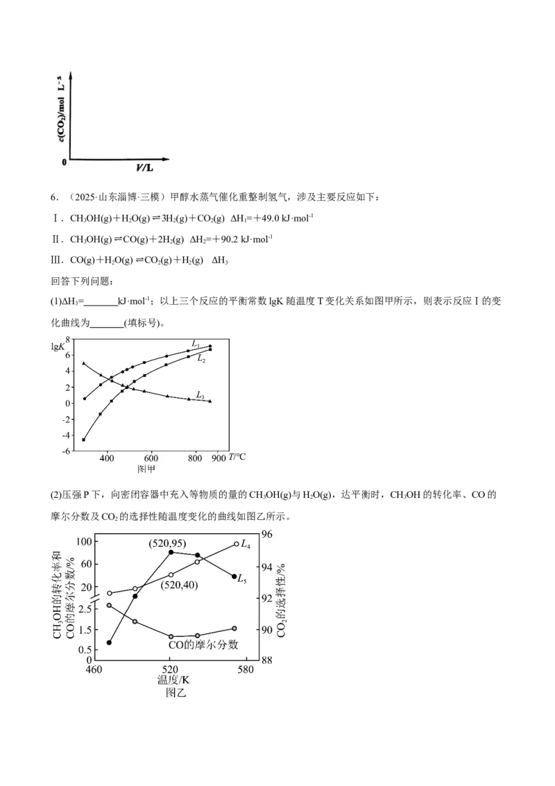 《专题10化学反应原理综合题（学生版）_高考一二三轮复习_化学_2026年-化学高考专项复习_2025年高考化学三模试题分类汇编（新高考通用）_2025版》第7页预览
