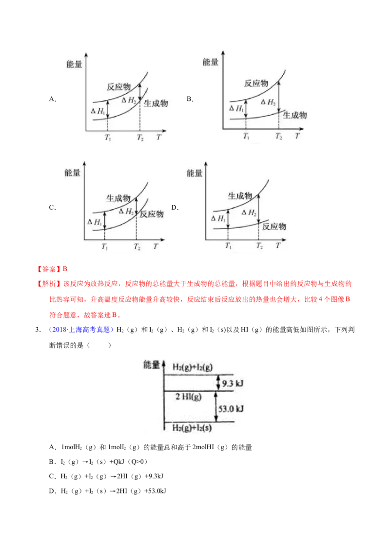 《专题27化学反应与能量变化(教师版)_初高中资料库_高中资料库(转存避免链接过期失效)_高中化学》第2页预览