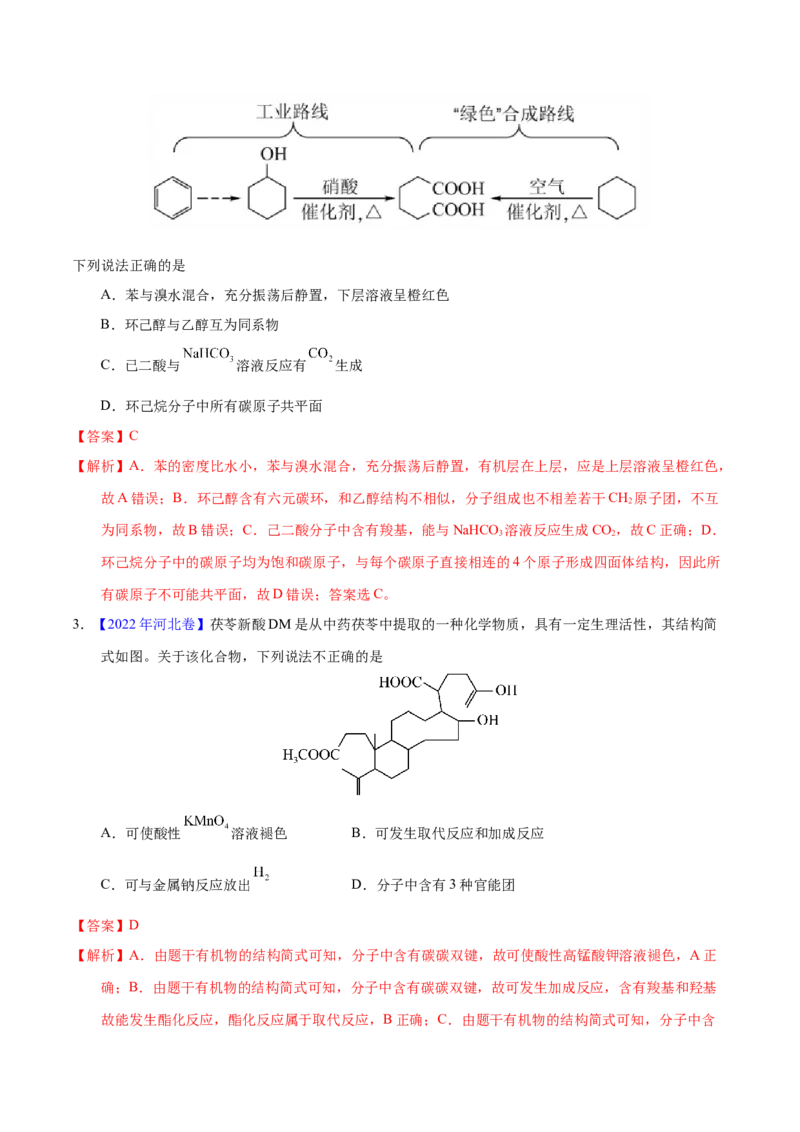 《专题54烃的衍生物（教师版）_初高中资料库_高中资料库（转存避免链接过期失效）_高中化学》第2页预览