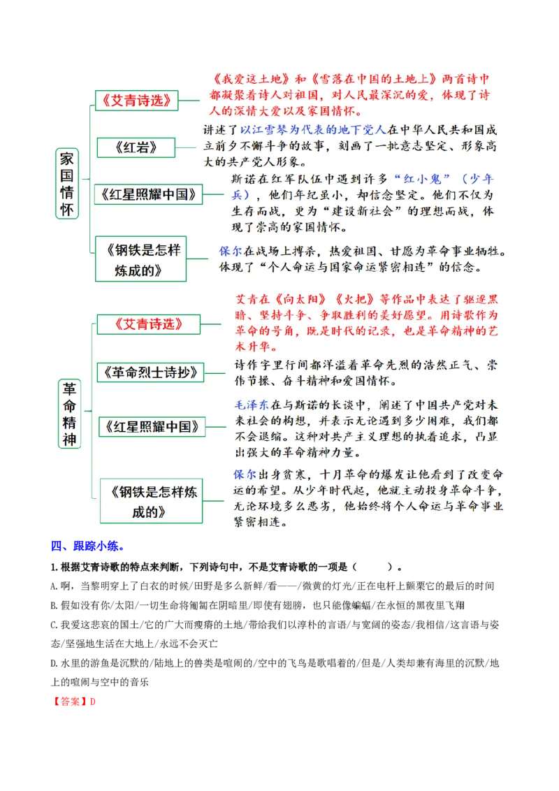 《（九上）第3课时名著梳理与整合（专项训练）（全国通用）（解析版）_2026秋初中教辅合集_2027学科网&_2027《中考语文•一轮复习过教材》专项训练7-9年级[完整版]（全国通用）》第4页预览