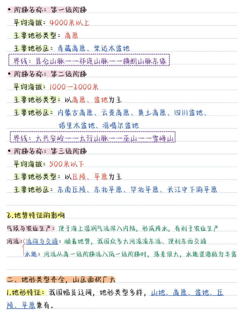 《（地理）2026版《核心笔记》8年级上册（人教）_2026秋初中教辅合集_2027《核心笔记》8上9科（新人教版）》第10页预览