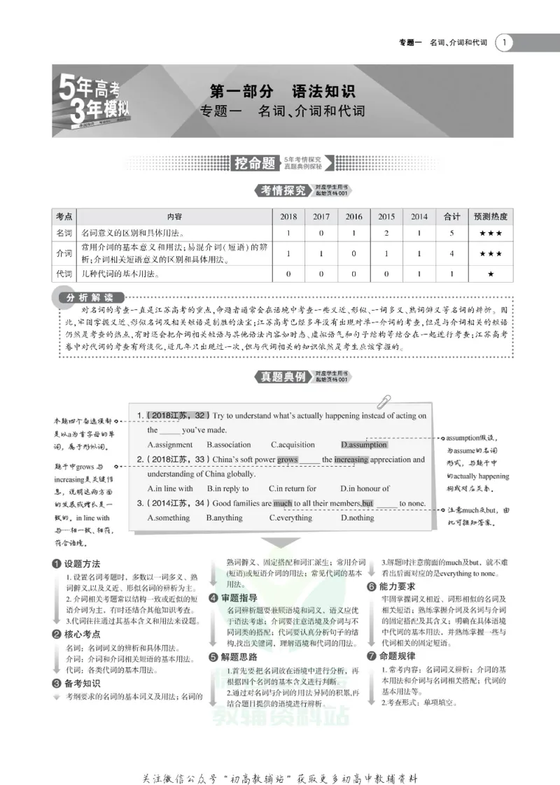 《《5年高考3年模拟》A版英语江苏版_2020版》第3页预览