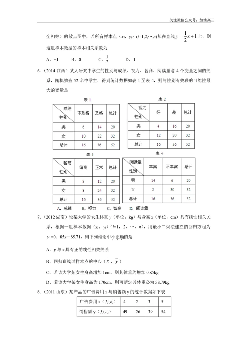 《回归分析与独立性检验_初高中资料库_高中资料库（转存避免链接过期失效）_高中数学》第2页预览